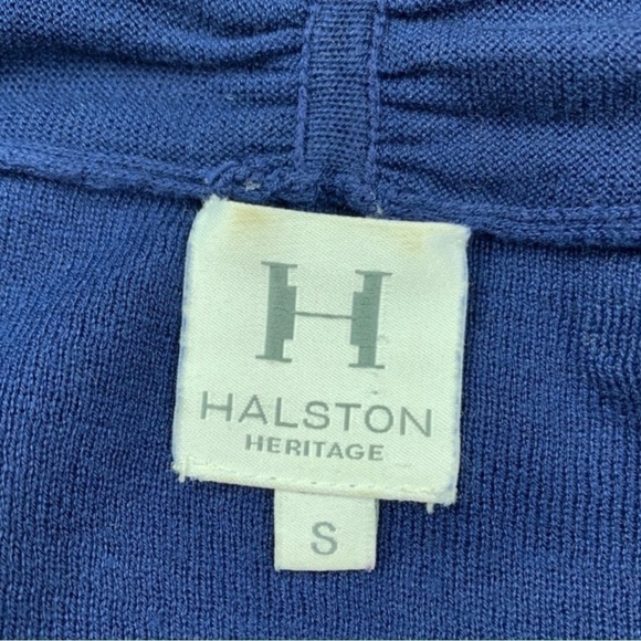 Halston Heritage silk blue sweater size S - Picture 6 of 7